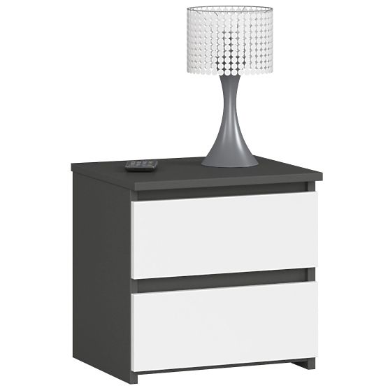 COMMODE CL2 2TI CLP PK GRIS GRAPHITE / BLANC