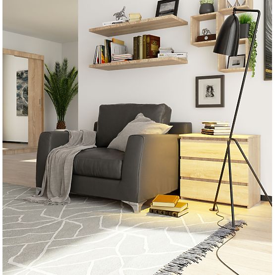 COMMODE CL3 3TI CLP PK CHÊNE SONOMA