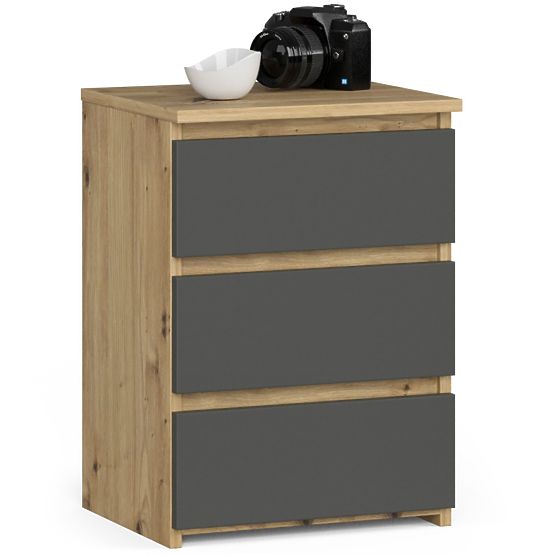 COMMODE CL3/40 PK CHÊNE ARTISAN / GRIS