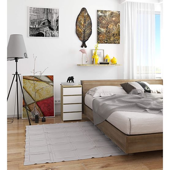 COMMODE CL4 PK CHÊNE ARTISAN / BLANC