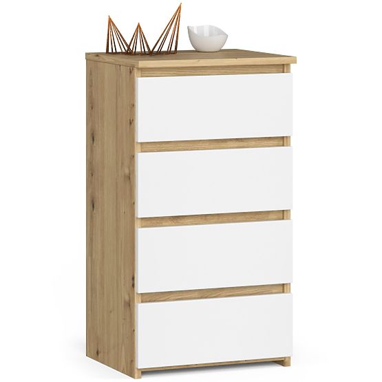 COMMODE CL4 PK CHÊNE ARTISAN / BLANC