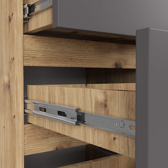 COMMODE CL4 PK CHÊNE ARTISAN / GRIS