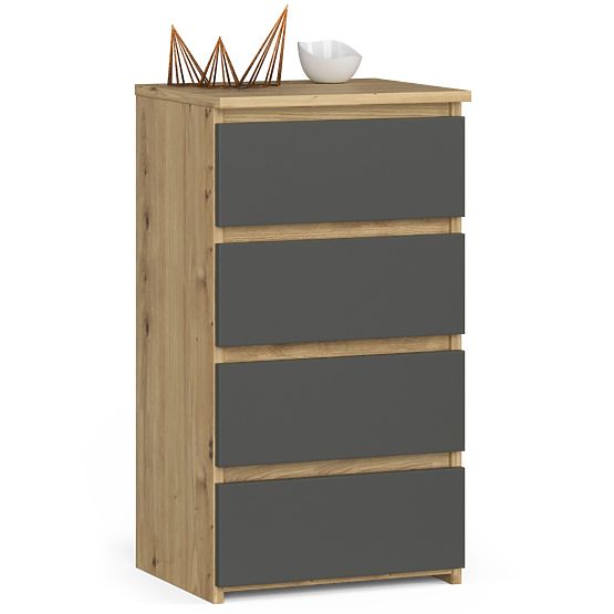 COMMODE CL4 PK CHÊNE ARTISAN / GRIS