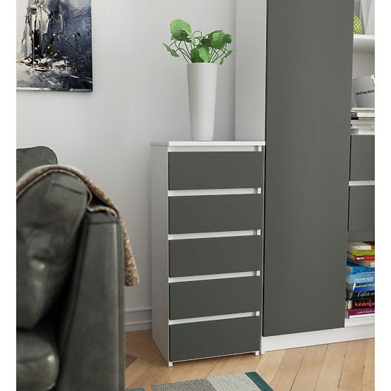 COMMODE CL5 PK BLANC / GRIS