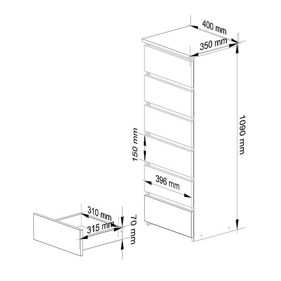 COMMODE CL6 PK AULNE