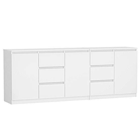 Commode COSTA 1D3S/2D3S BLANCHE