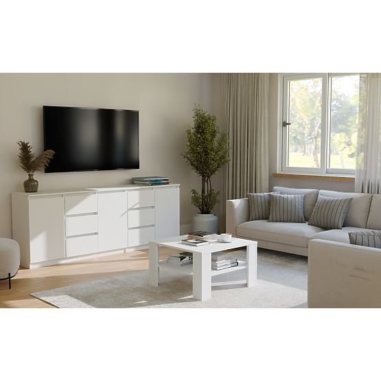 Commode COSTA 1D3S/2D3S BLANCHE