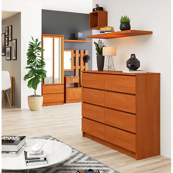 COMMODE K 120 cm 8 TIROIRS PK AULNE