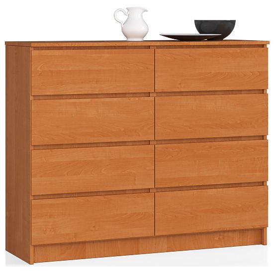 COMMODE K 120 cm 8 TIROIRS PK AULNE