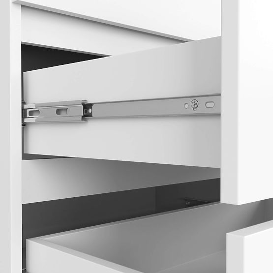 COMMODE K 140 cm 6 TIROIRS PK BLANCHE