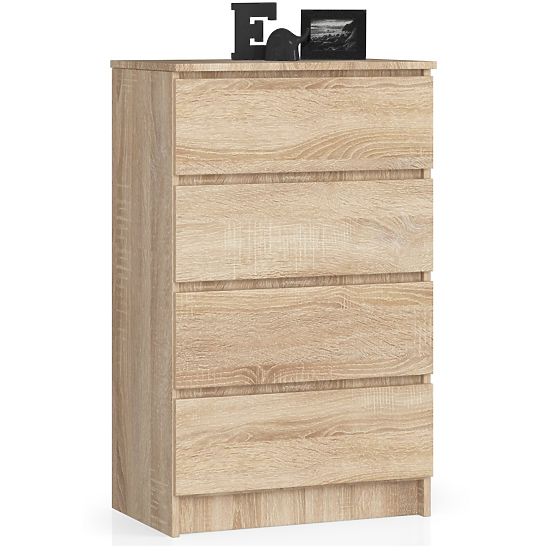 COMMODE K 60 cm 4 TIROIRS PK CHÊNE SONOMA