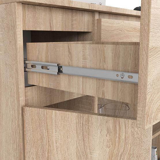 COMMODE K100 2D 3T 1P PK CHÊNE SONOMA