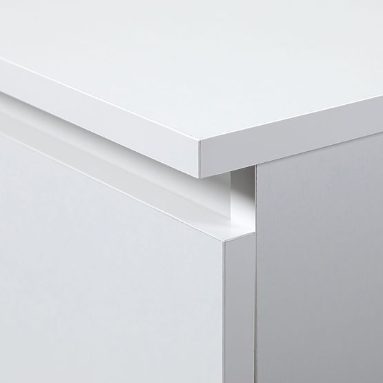 COMMODE K100 2D 3T PK BLANCHE