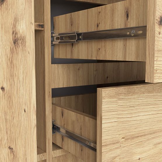 COMMODE K100 2D 3T PK CHÊNE ARTISAN