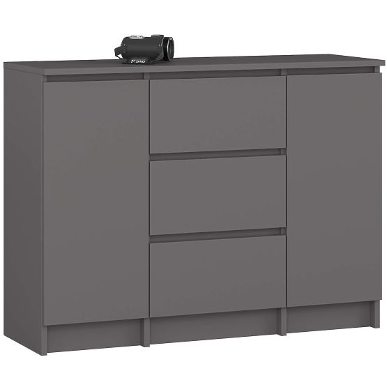 COMMODE K100 2D 3T PK GRIS GRAPHITE