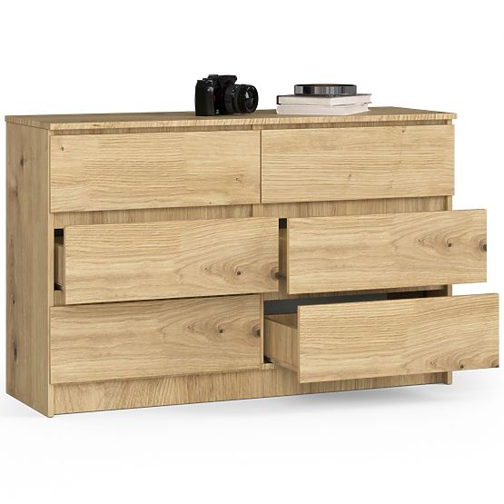 COMMODE K120 6TIROIRS CLP CHÊNE ARTISAN