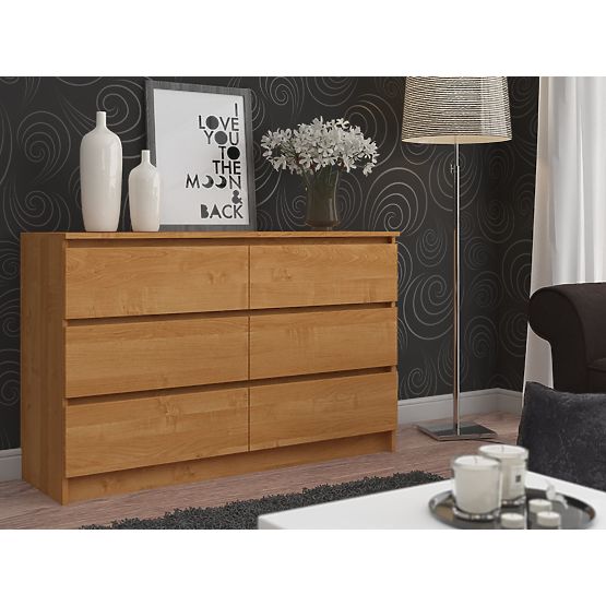 COMMODE K120 6TIROIRS CLP PK AULNE