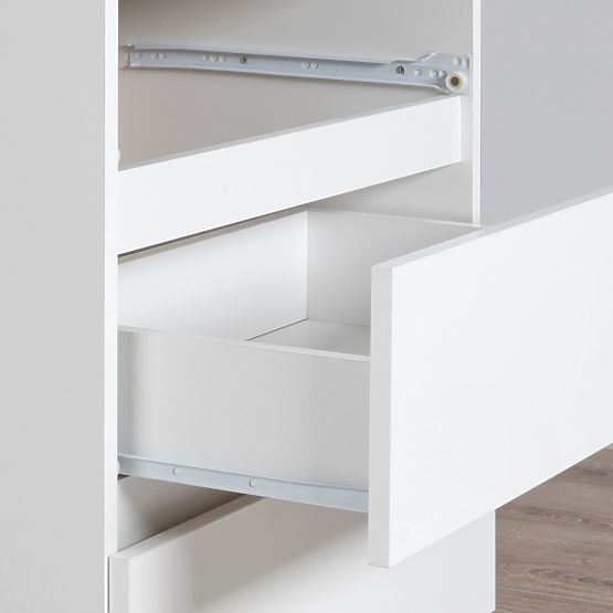 COMMODE K120 6TIROIRS CLP PK BLANCHE