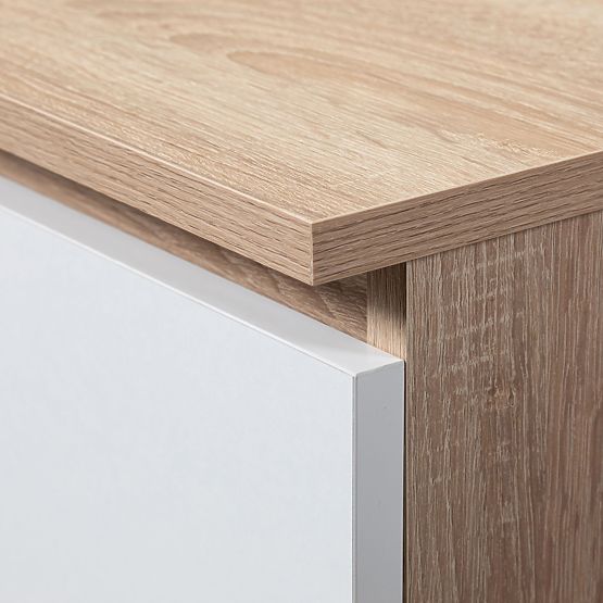 COMMODE K120 6TIROIRS CLP PK CHÊNE SONOMA / BLANC