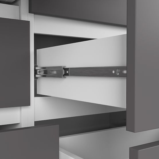 COMMODE K120 8TIROIRS BLANC / GRIS