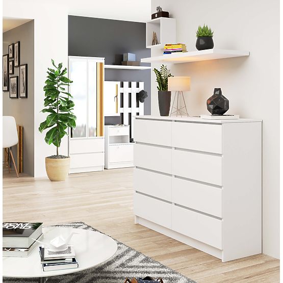 COMMODE K120 8TIROIRS BLANCHE