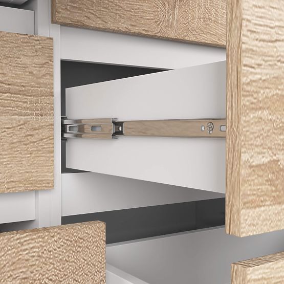 COMMODE K120 8TIROIRS PK BLANC / SONOMA