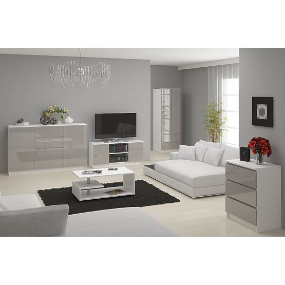 COMMODE K120 8TIROIRS PK MÉTALLIQUE BRILLANT