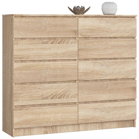 COMMODE K140 10TIROIRS CLP PK CHÊNE SONOMA