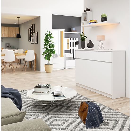 COMMODE K140 3D 3SZ CLP PK BLANCHE