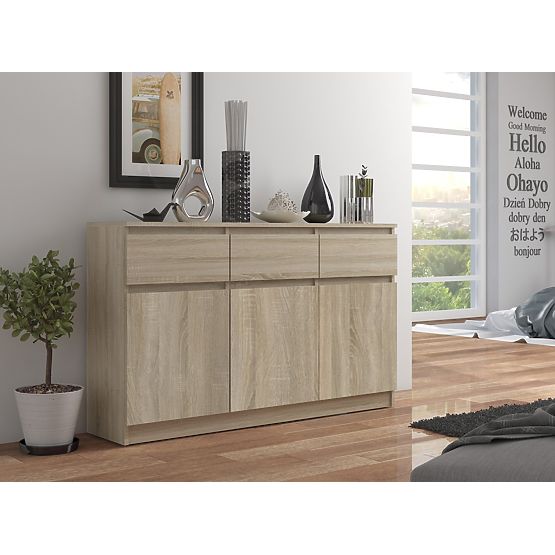 COMMODE K140 3D 3SZ CLP PK CHÊNE SONOMA