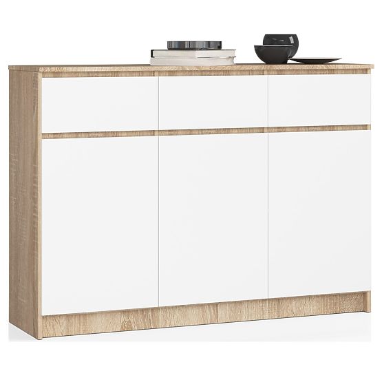 COMMODE K140 3D 3SZ CLP PK SONOMA / BLANC