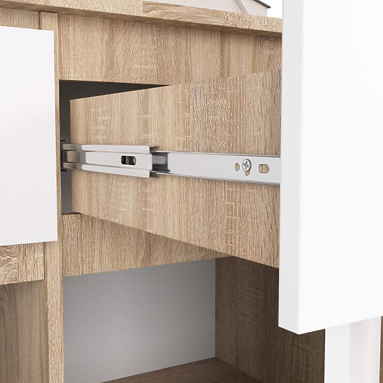 COMMODE K140 3D 3SZ CLP PK SONOMA / BLANC