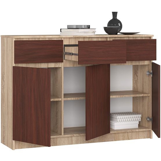 COMMODE K140 3D 3T CLP PK SONOMA / WENGE