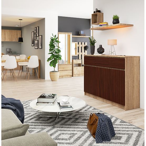 COMMODE K140 3D 3T CLP PK SONOMA / WENGE