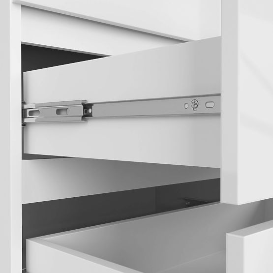 COMMODE K140 6TIROIRS CLP PK BLANC BRILLANT