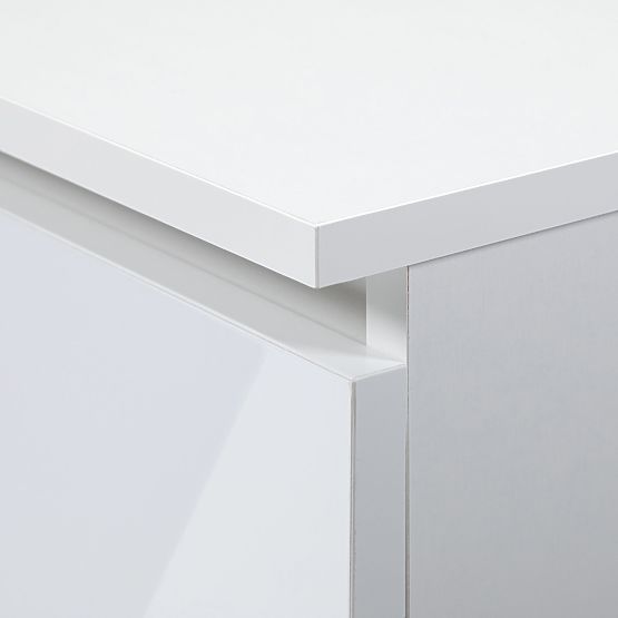 COMMODE K140 6TIROIRS CLP PK BLANC BRILLANT