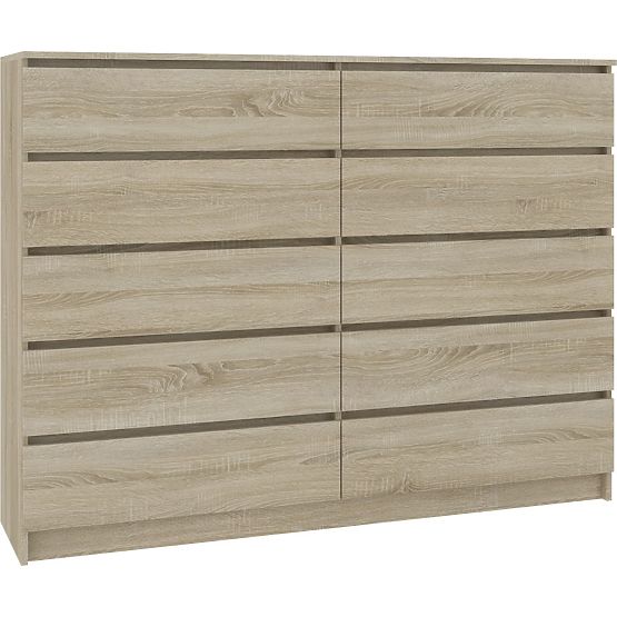 COMMODE K160 10TIROIRS CLP PK CHÊNE SONOMA
