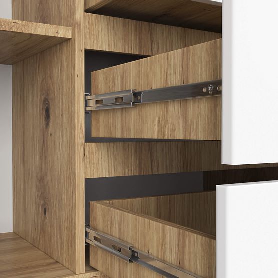 COMMODE K160 2D 4T CLP PK ARTISAN / BLANC