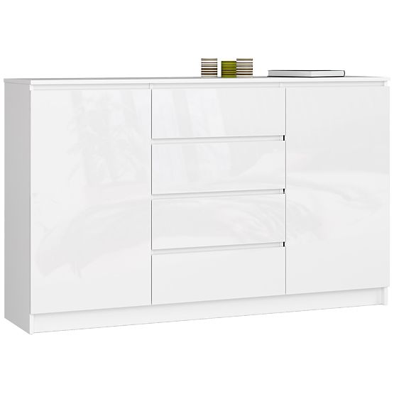 COMMODE K160 2D 4T CLP PK BLANC BRILLANT