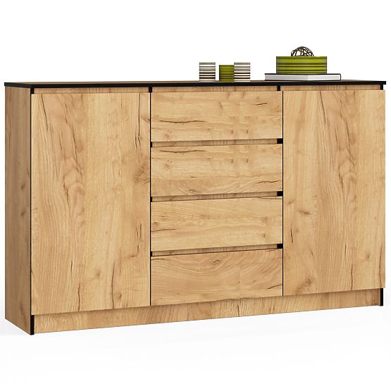 COMMODE K160 2D 4T CLP PK CHÊNE CRAFT