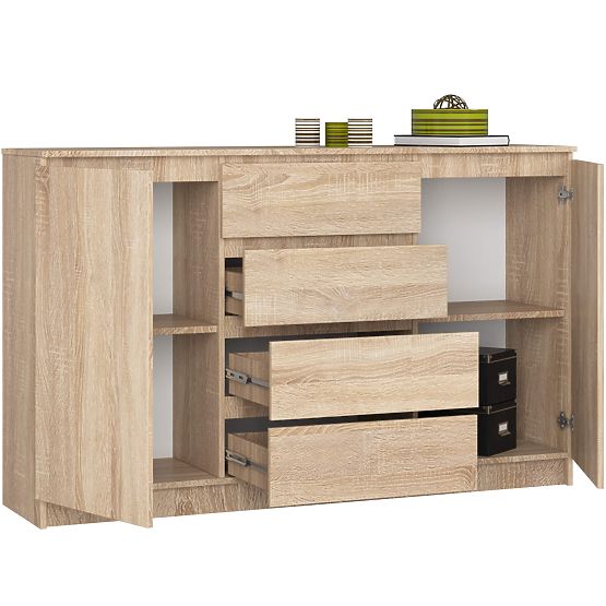 COMMODE K160 2D 4T CLP PK CHÊNE SONOMA