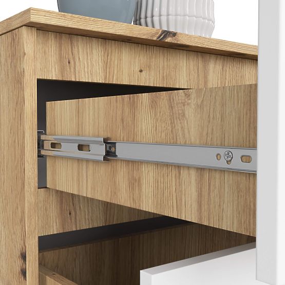 COMMODE K160 4TI CLP PK CHÊNE ARTISAN / BLANC