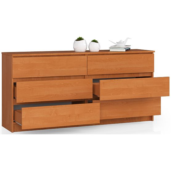 COMMODE K160 6TIROIRS CLP AULNE