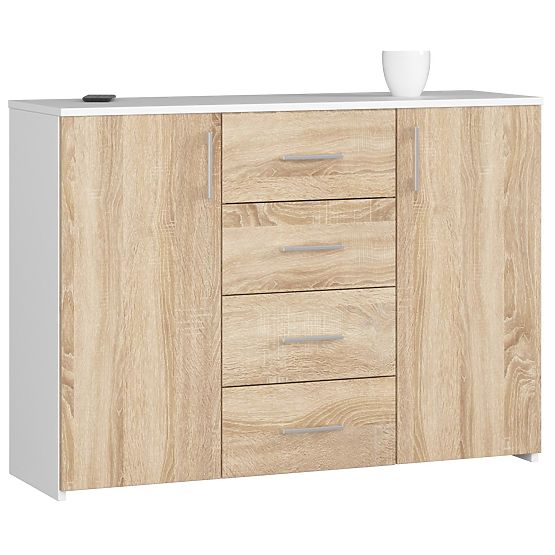 COMMODE K45 PK BLANC / CHÊNE SONOMA