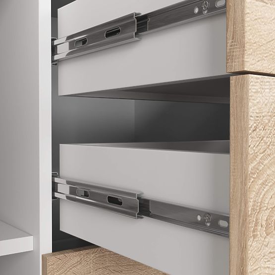 COMMODE K45 PK BLANC / CHÊNE SONOMA