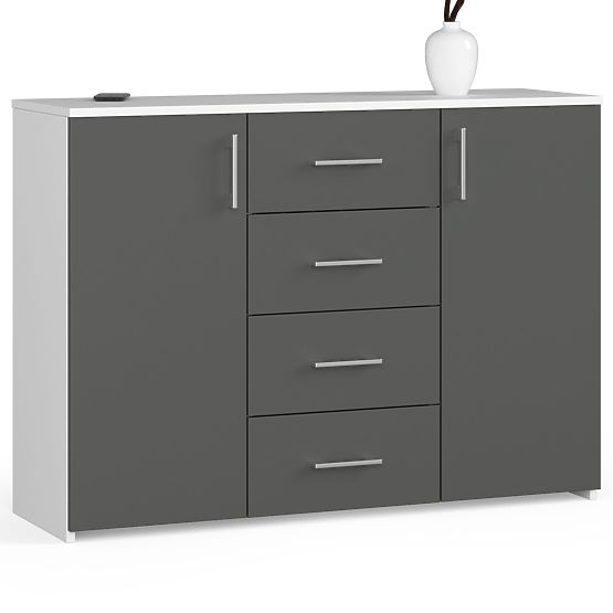 COMMODE K45 PK BLANC / GRIS GRAPHITE