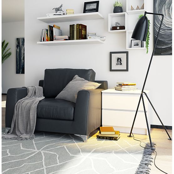 COMMODE K60 2TIROIRS CLP PK BLANC