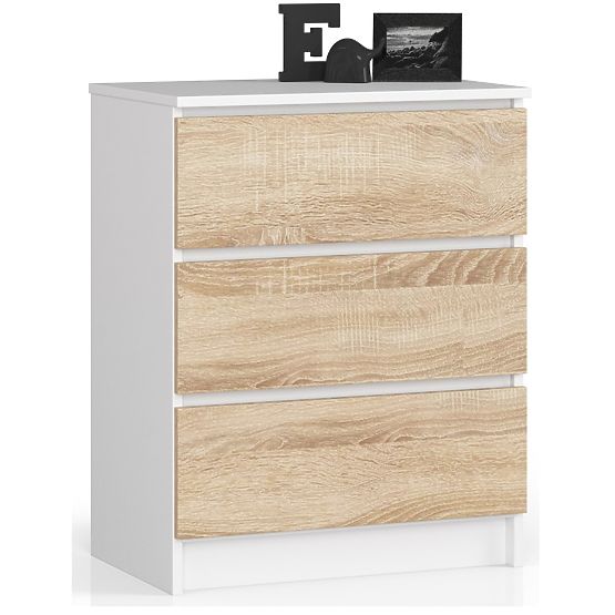 COMMODE K60 3TI CLP BLANC / SONOMA