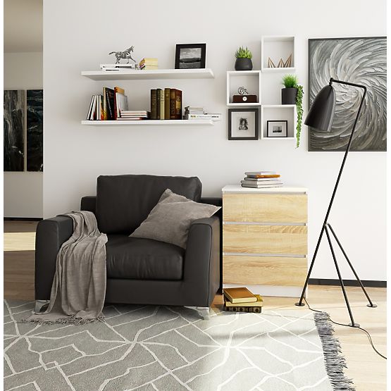 COMMODE K60 3TI CLP BLANC / SONOMA