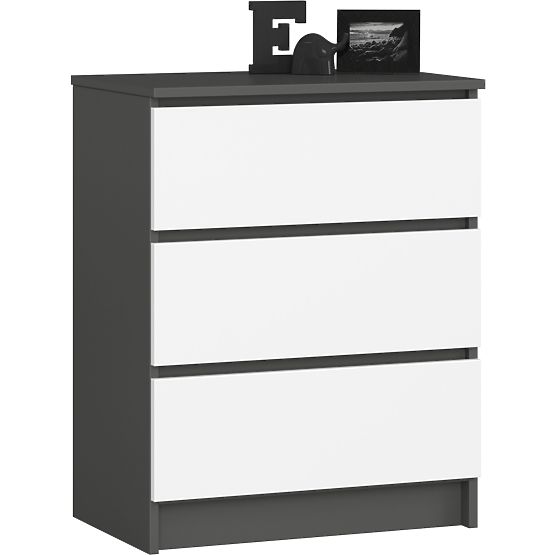 COMMODE K60 3TI CLP GRIS GRAPHITE / BLANC